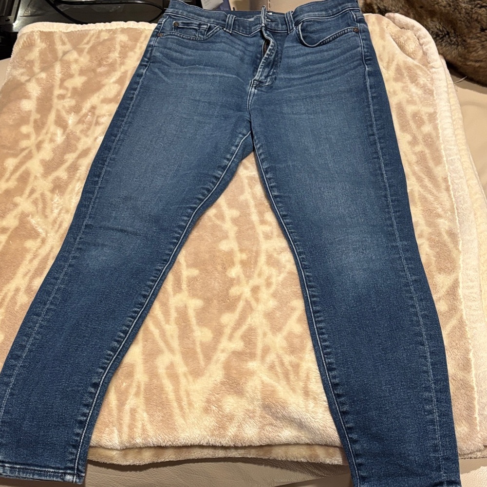 7 For All Mankind Dark Blue Skinny Jeans